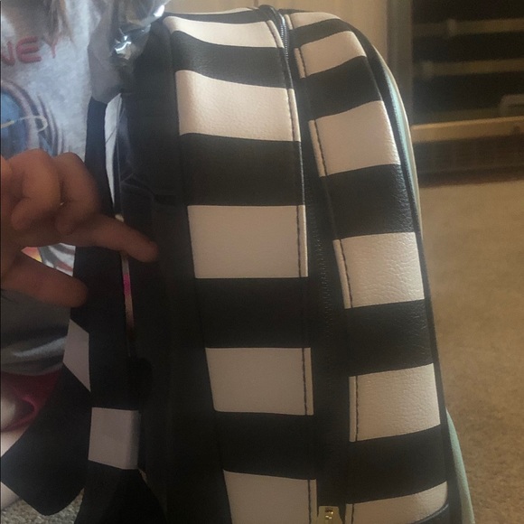 LUV Betsey Johnson Girls' Backpack Football NWT - Picture 6 of 8